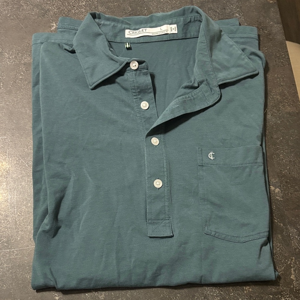 Criquet Teal Polo Shirt for Men